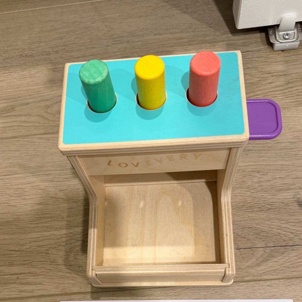 Lovevery Wooden Toy with Peg Drop